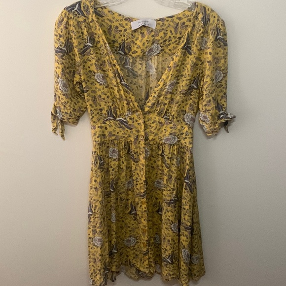 Auguste The Label | Dresses | Auguste Yellow Mini Dress ...